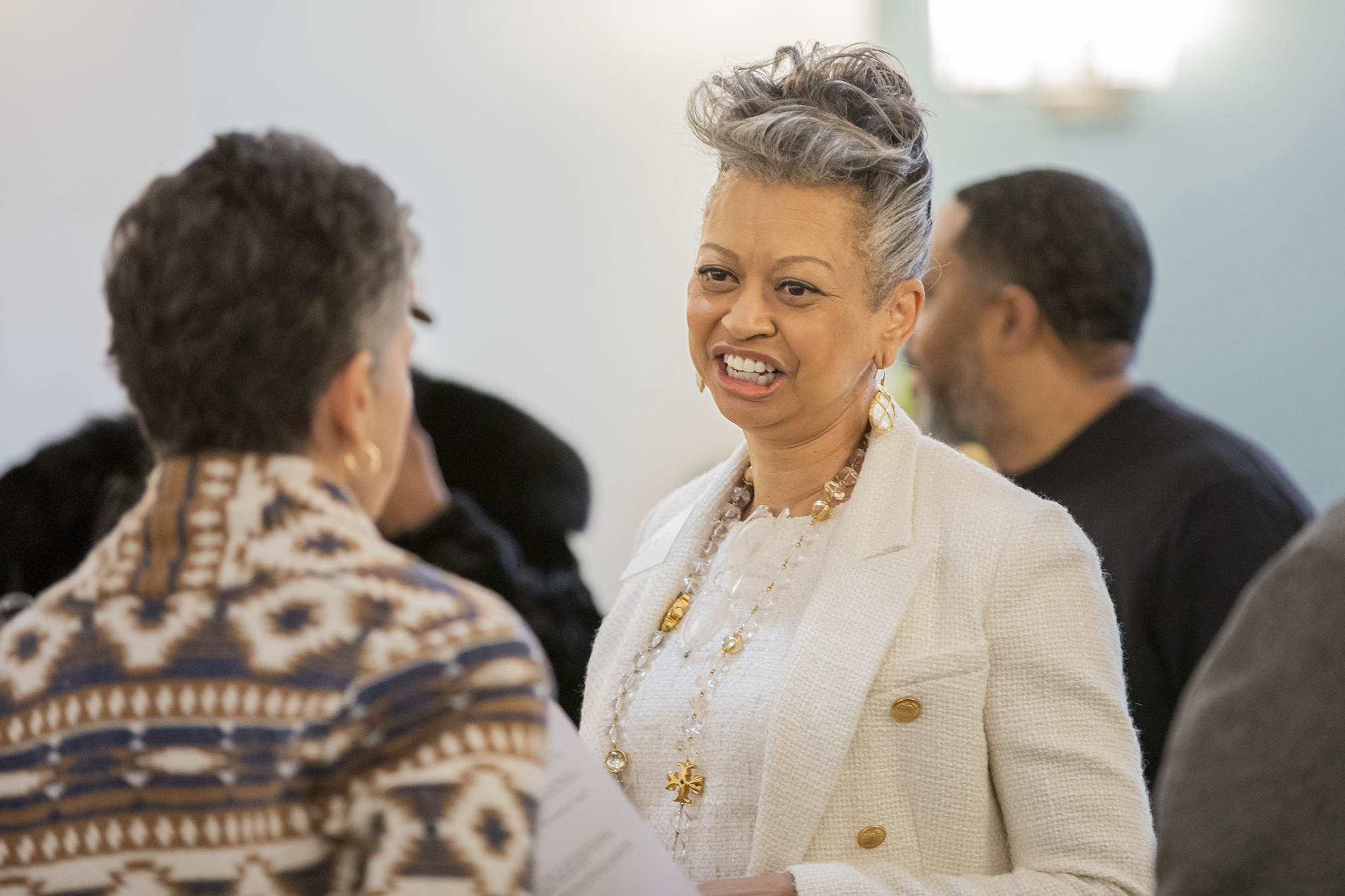 DCHA and Seabury Resources for Aging representatives gather during the Friendship Terrace Open House in Washington, D.C.