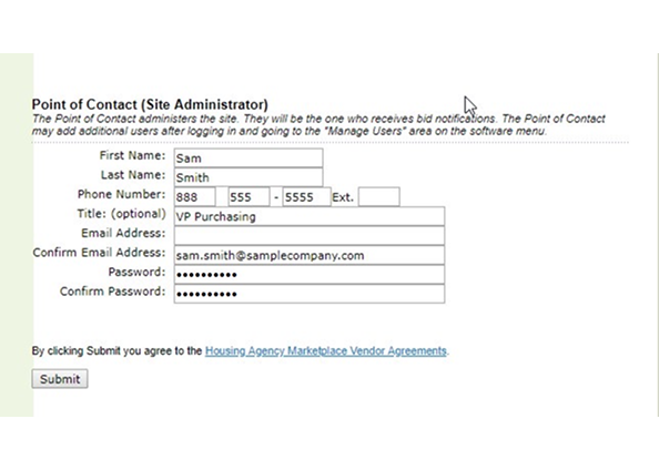 Photo of Slide 4 of Vendor Registration Process