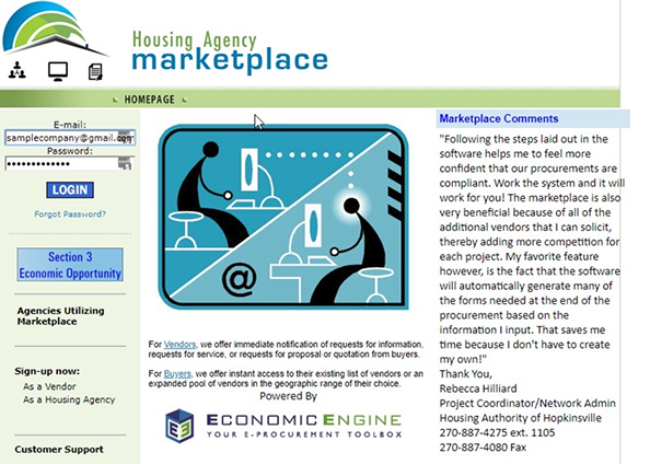 Photo of Slide 6 of Vendor Registration Process